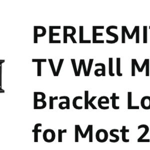 Black TV Wall Mount Bracket